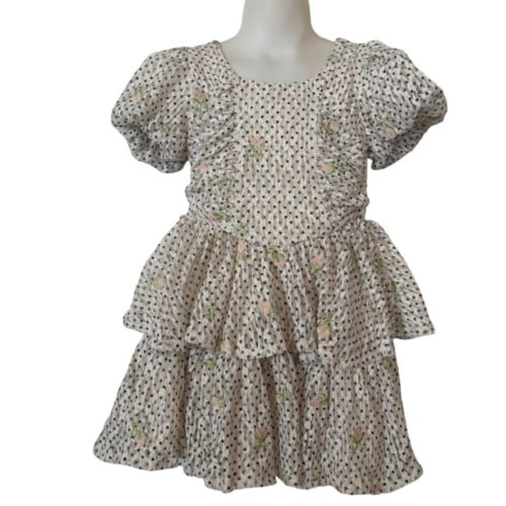 Holiday Fashion by Peek Girls Nordstrom Tiered Dress NWT Sz 4/5